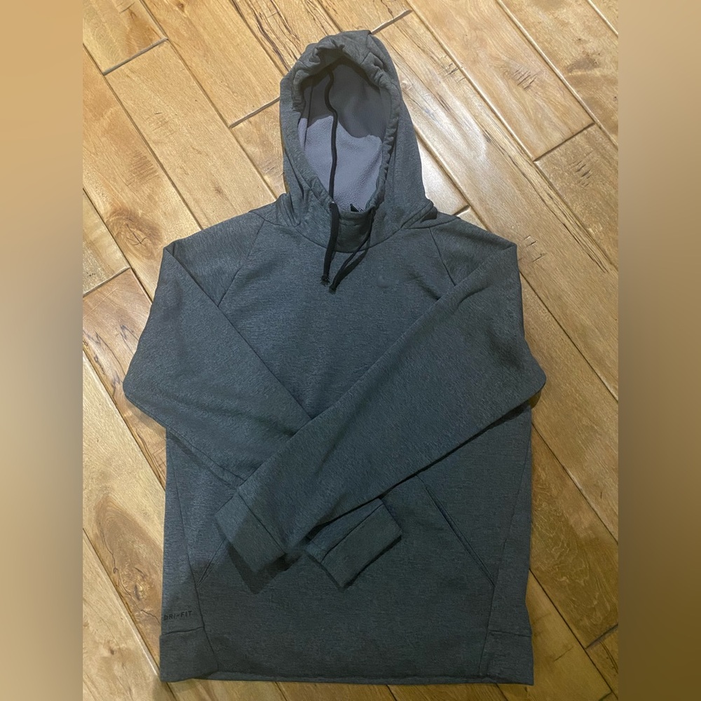 Small Nike Dri-Fit sweatshirt Pullover Hoodie Gray